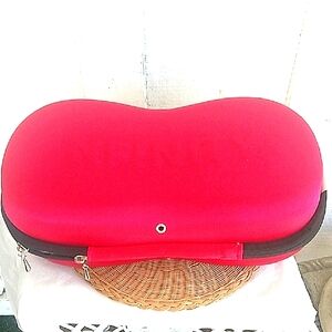 NFINITY Red Cosmetic Case with Unique Curved Design
